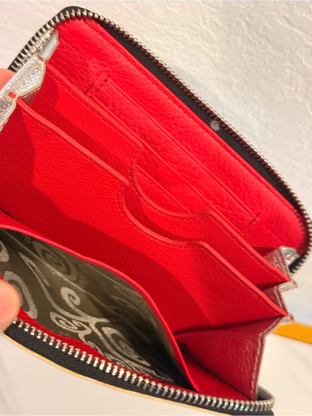 Brighton White Wallet with Pink & Yellow Graphic - Picture 7 of 7
